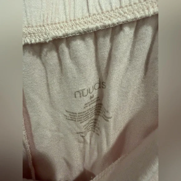 Nuuds boyfriend pajama tee shirt top pants makeup pink lounge set - Picture 10 of 14